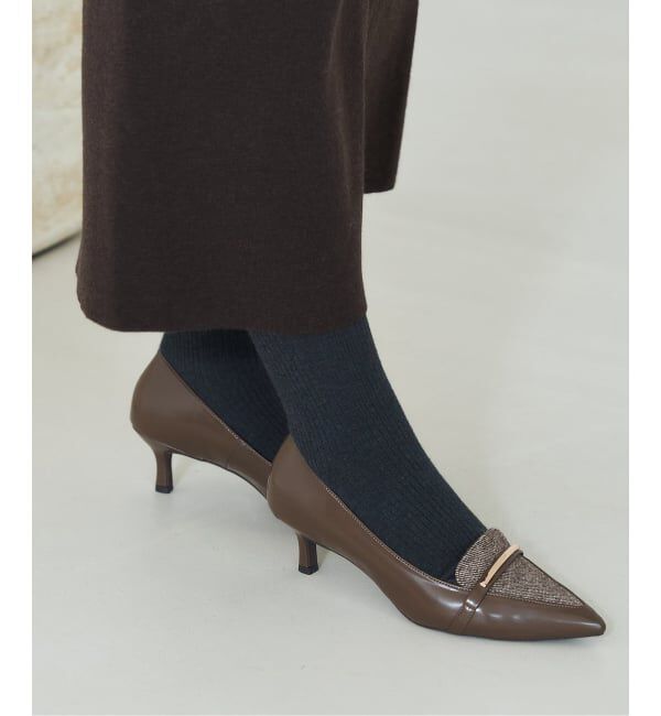  「5cmポインテッドローファーパンプス」|パンプス|