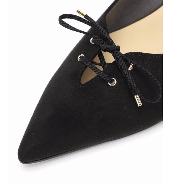  「3.5cmレースアップパンプス」|パンプス|