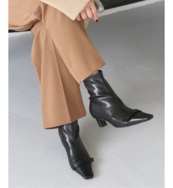  「4.5cm2WAYリボンショートブーツ」|ショートブーツ|