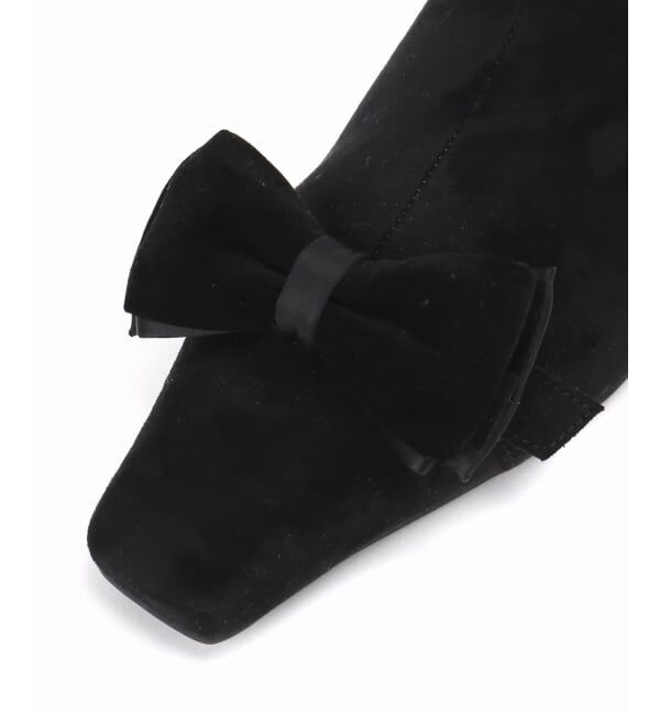  「4.5cm2WAYリボンショートブーツ」|ショートブーツ|