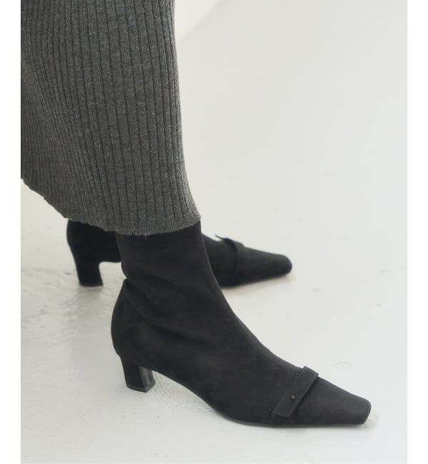  「4.5cm2WAYリボンショートブーツ」|ショートブーツ|
