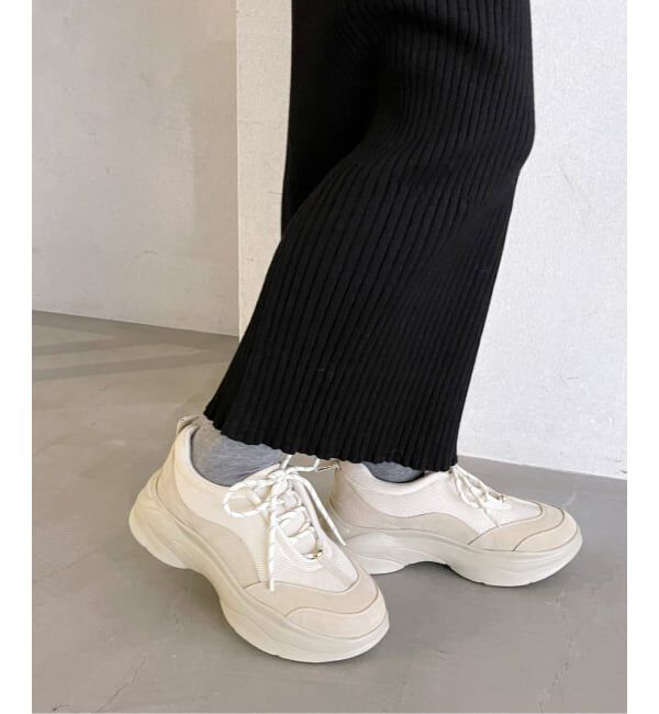  「COHINA&times;LE TALON2WAYレースアップスニーカー」|スニーカー|ナチュラル