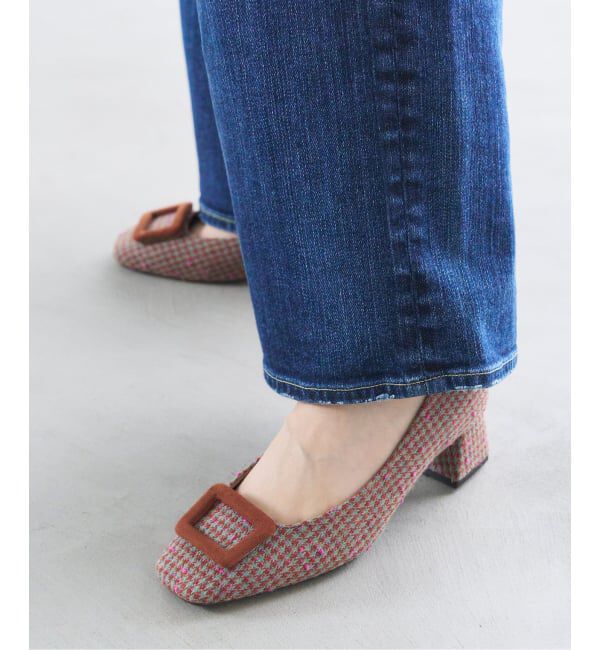  「4.5cmスクエアバックルパンプス」|パンプス|