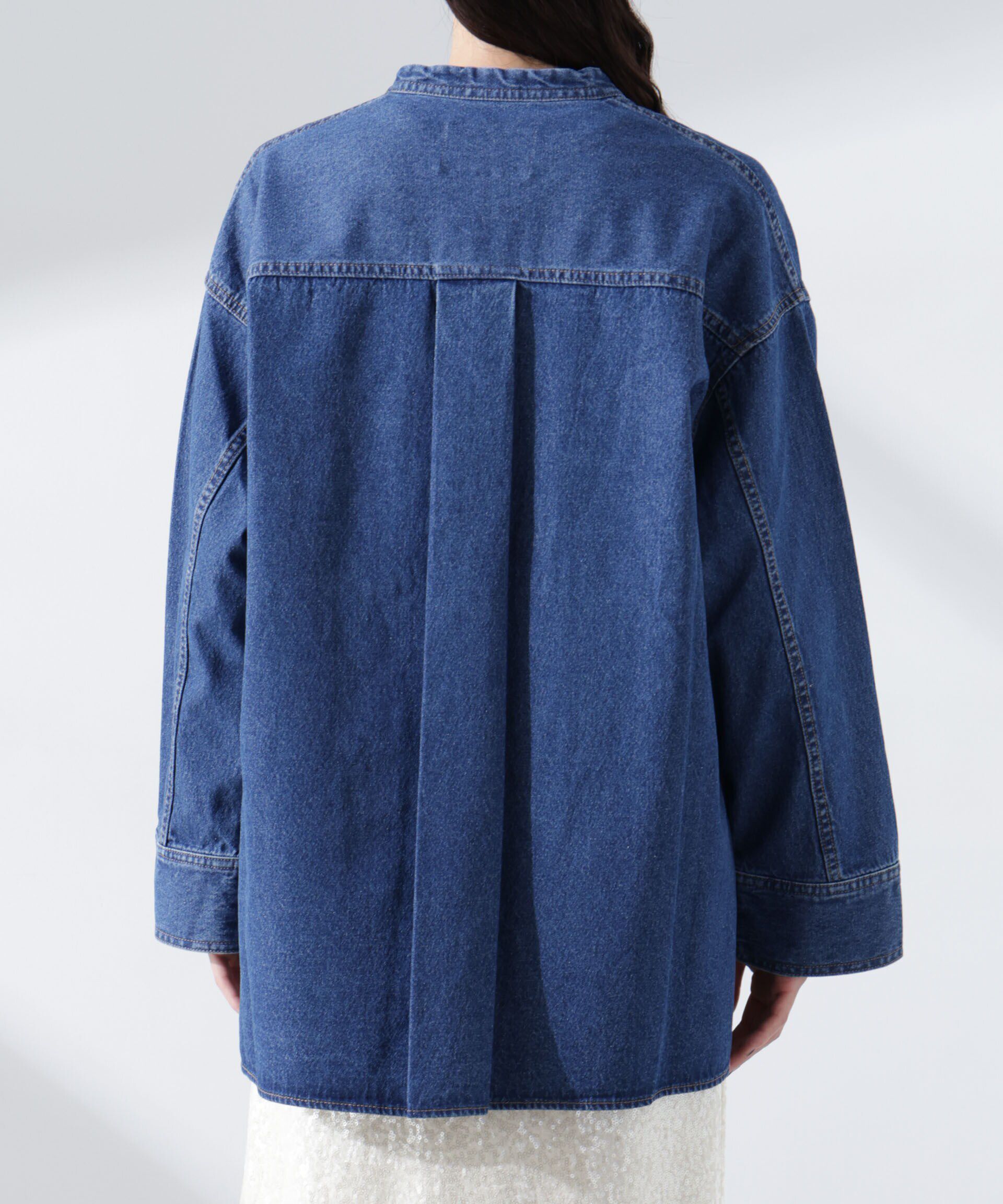 nano･universe「デニムポケットプルオーバー（セットアップ可）」|シャツ・ブラウス|