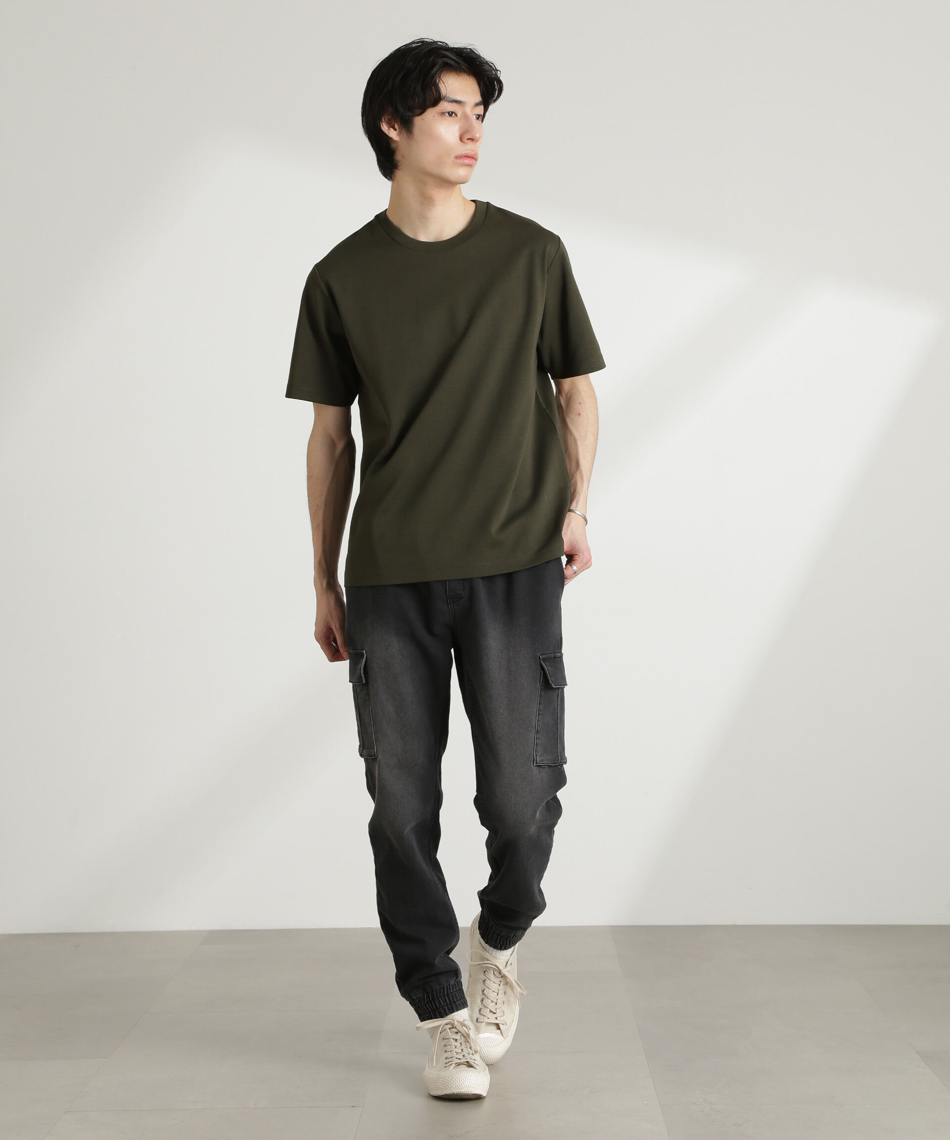 nano･universe「ダブルスムースクルーネックTシャツ 半袖」|Tシャツ・カットソー|