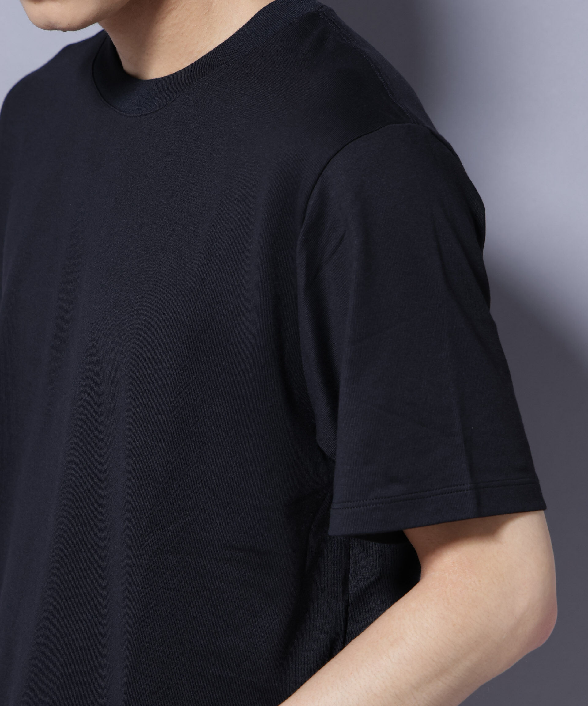 nano･universe「Anti Soaked(R) 汗染み防止 クルーネック レギュラーシルエットTシャツ」|Tシャツ・カットソー|