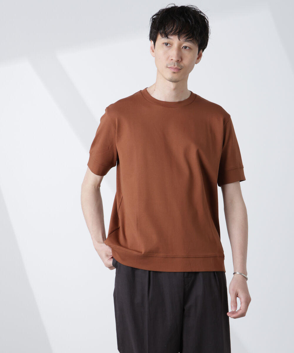 nano･universe「[FORMAL JERSEY]クルーネックカットソー半袖」|Tシャツ・カットソー|