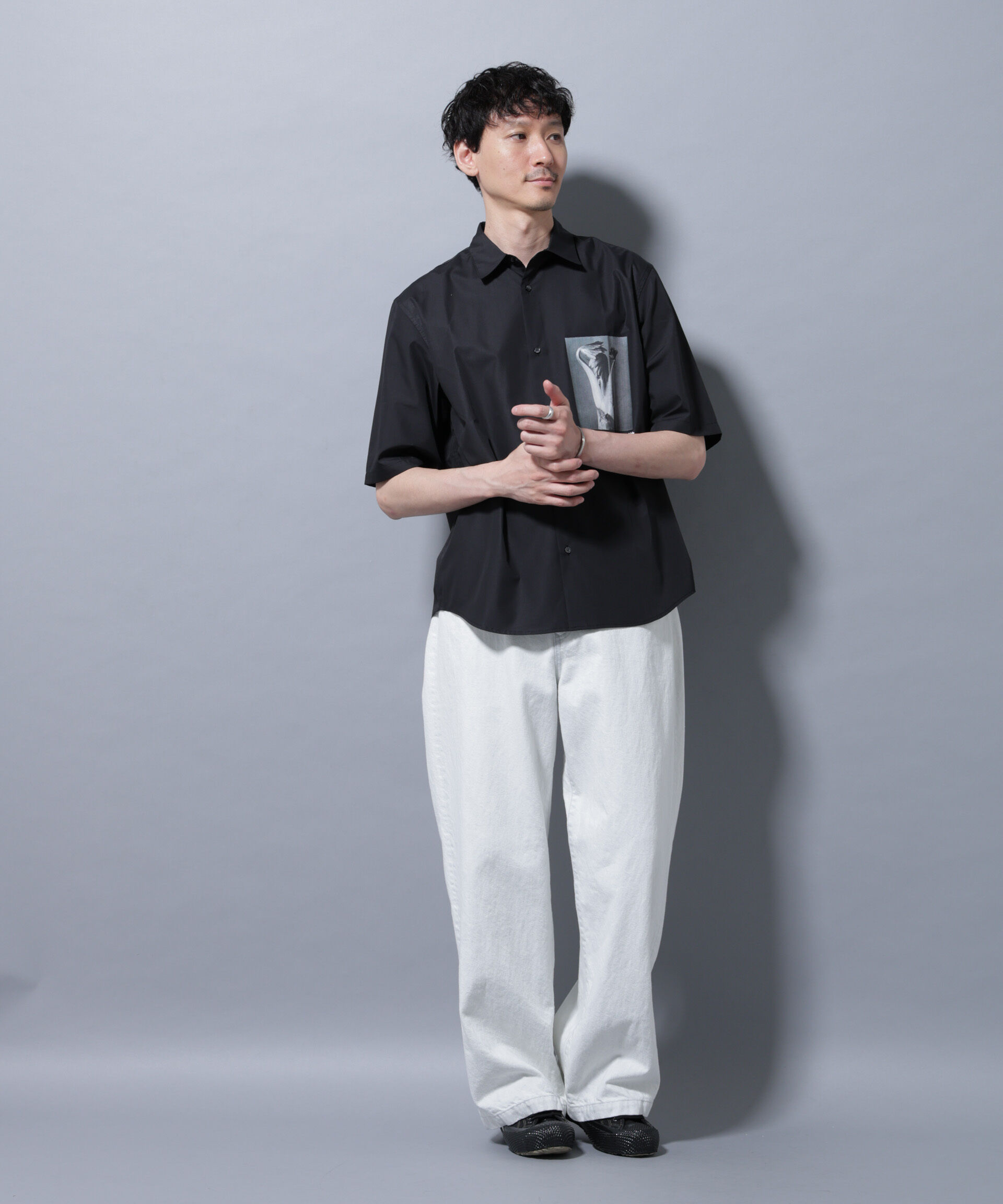 nano･universe「「着るアート」karl blossfeldt 半袖シャツ2」|シャツ・ブラウス|