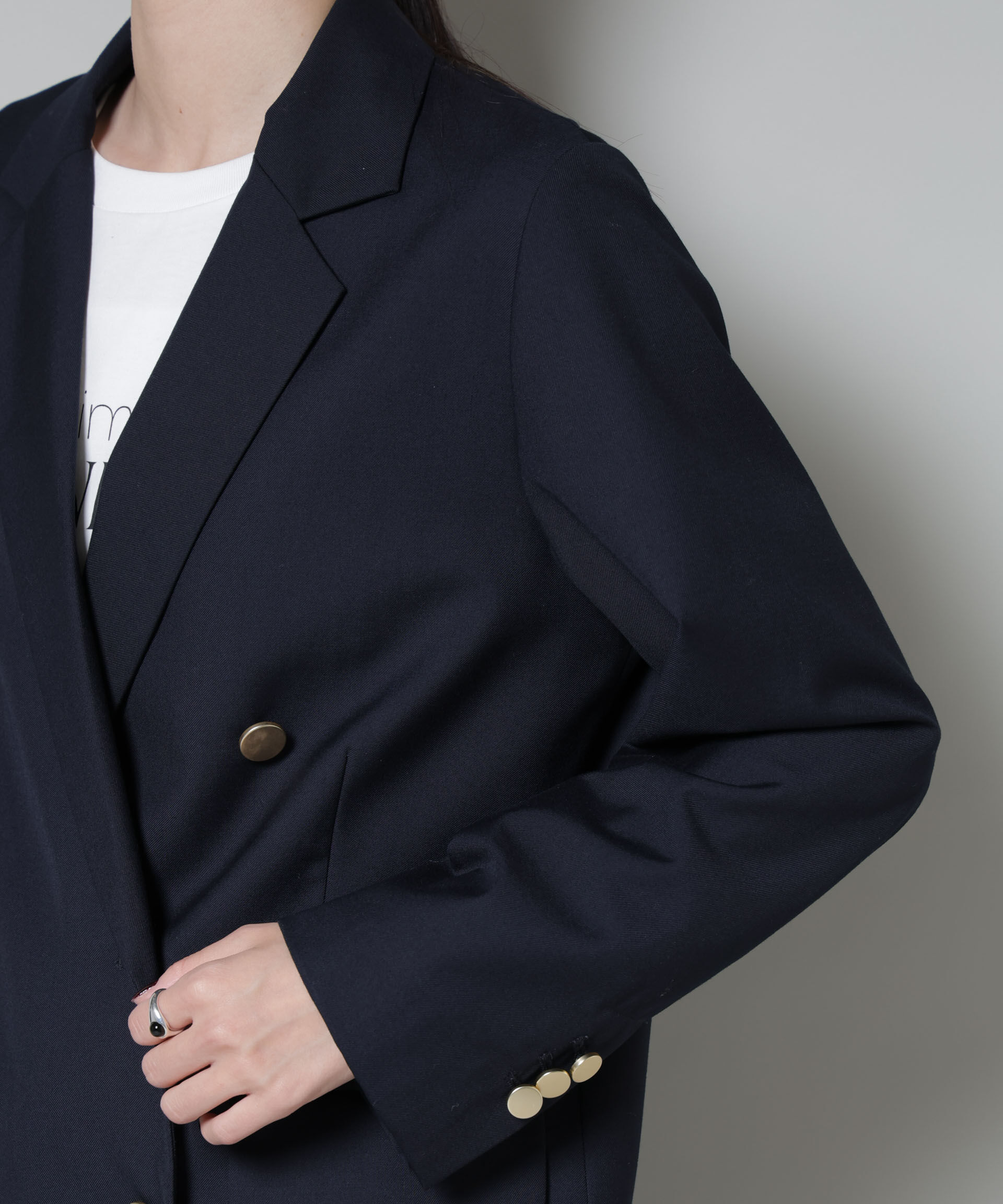 nano･universe「ダブルブレストジャケット」|テーラードジャケット|