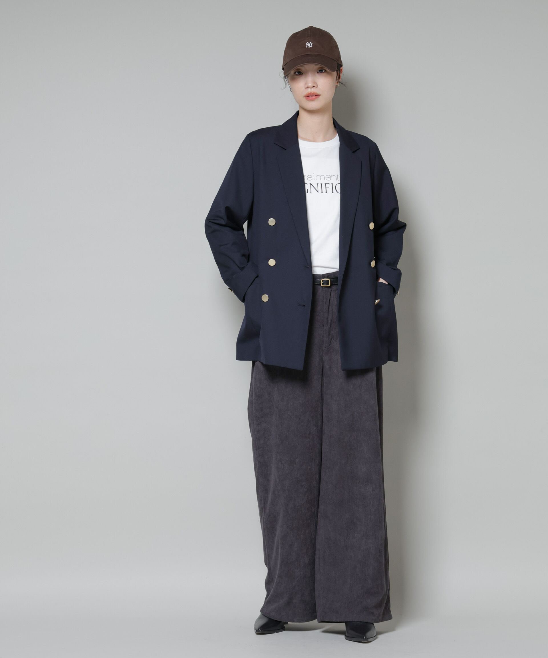 nano･universe「ダブルブレストジャケット」|テーラードジャケット|