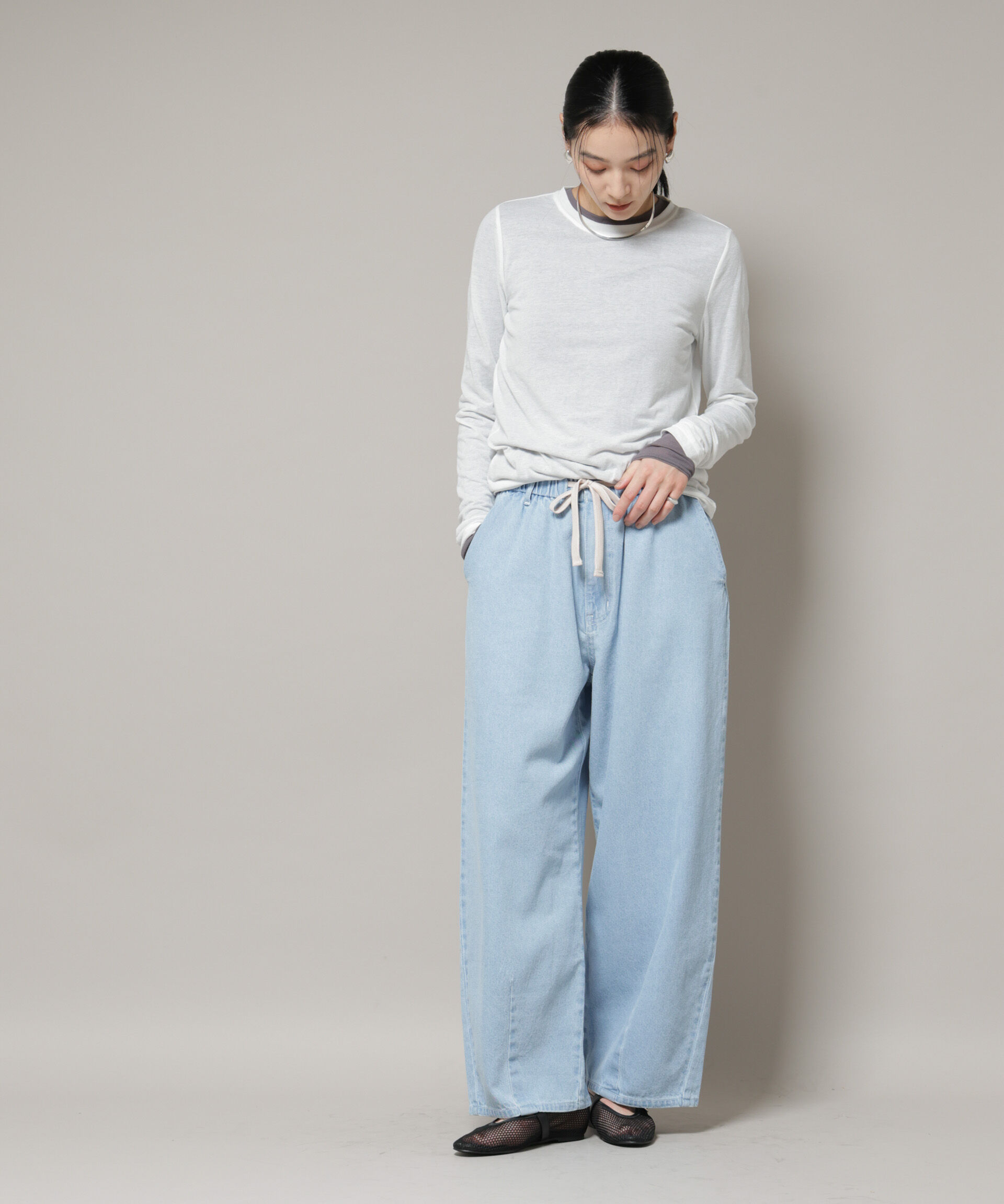 nano･universe「シアーテレコ＆天竺ロンTeeセット」|Tシャツ・カットソー|