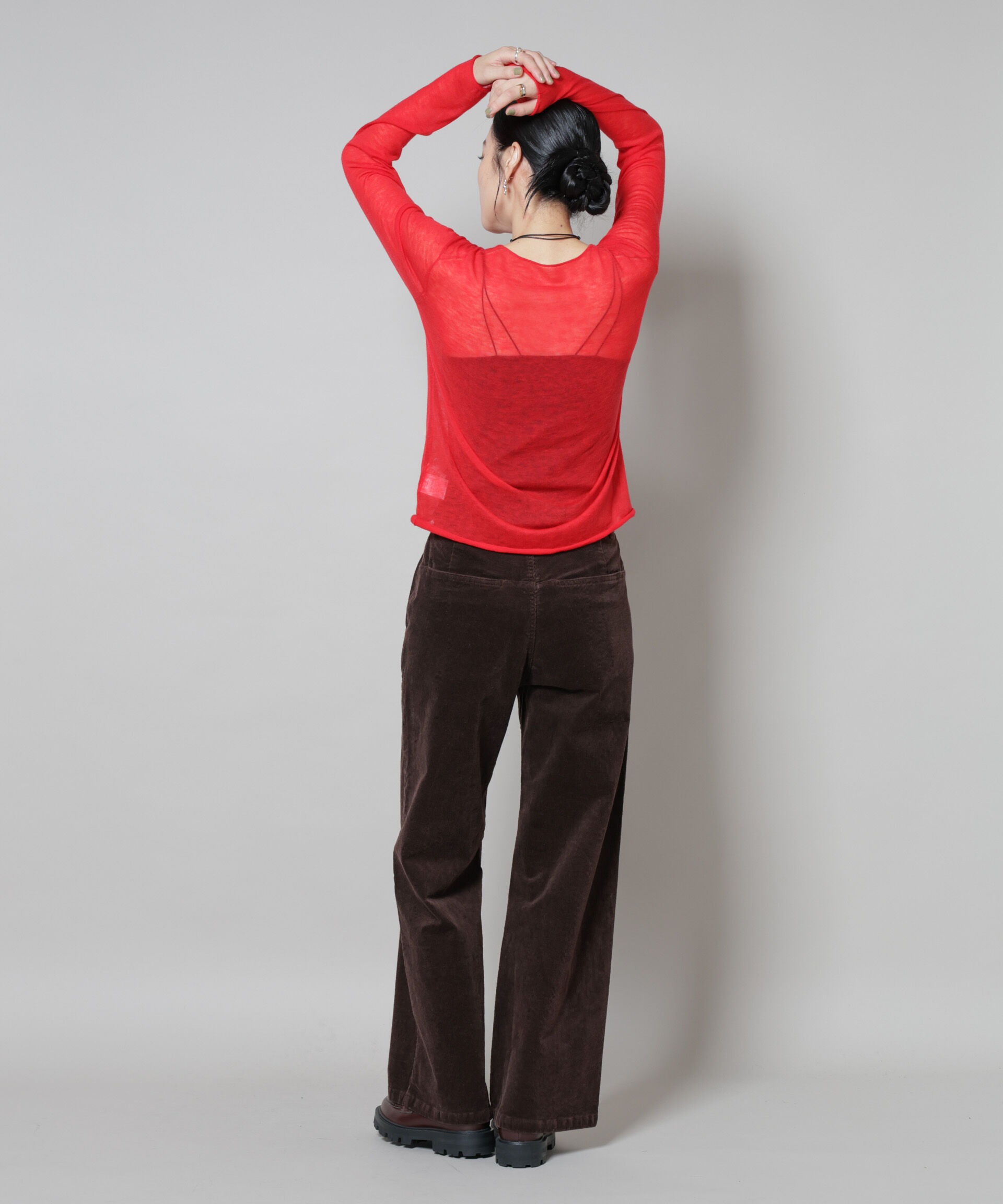 nano･universe「コーデュロイワイドパンツ」|チノ|