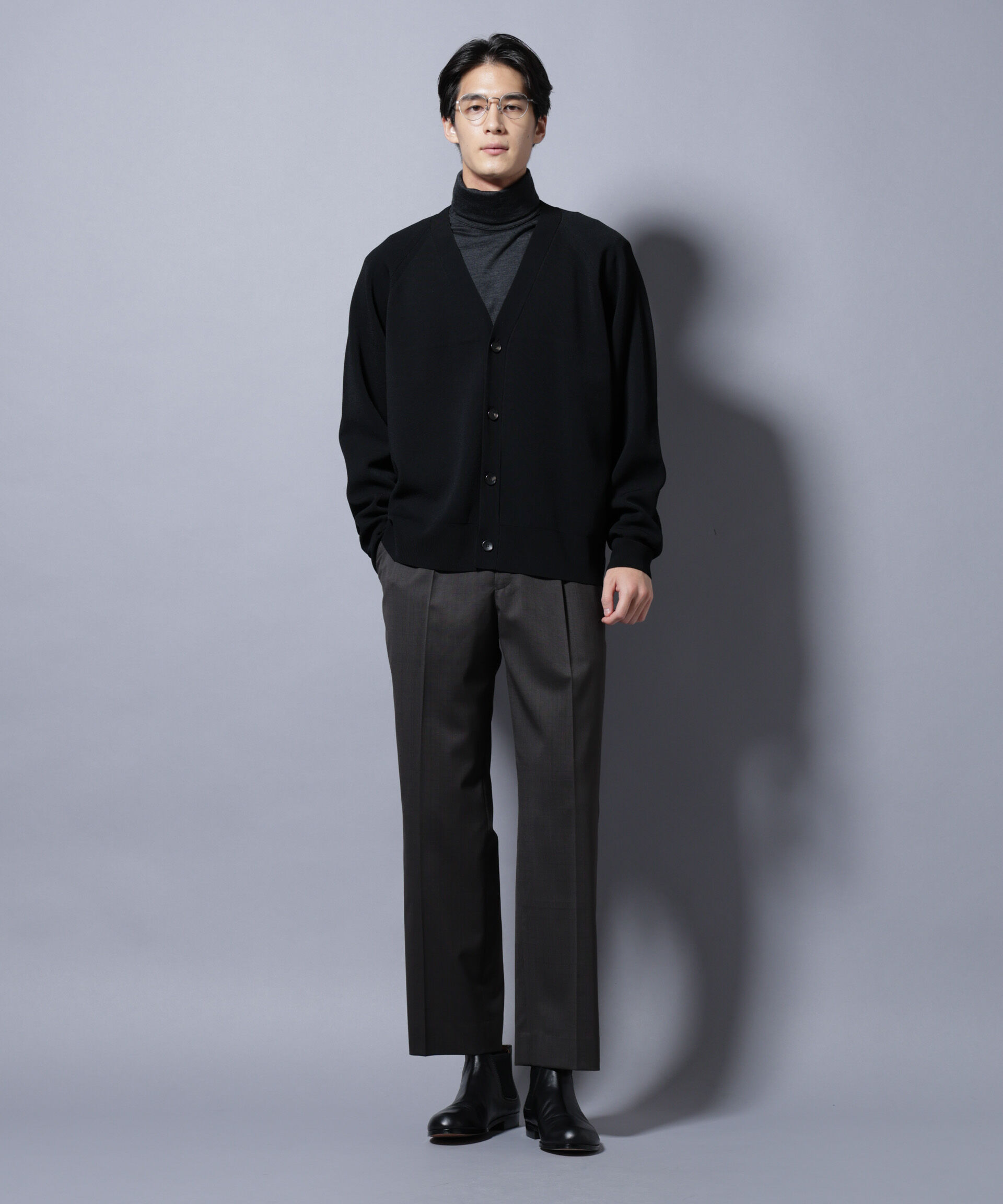 nano･universe「ELITE 7 FUNCTION W-FACE カーディガン」|ニット・セーター|