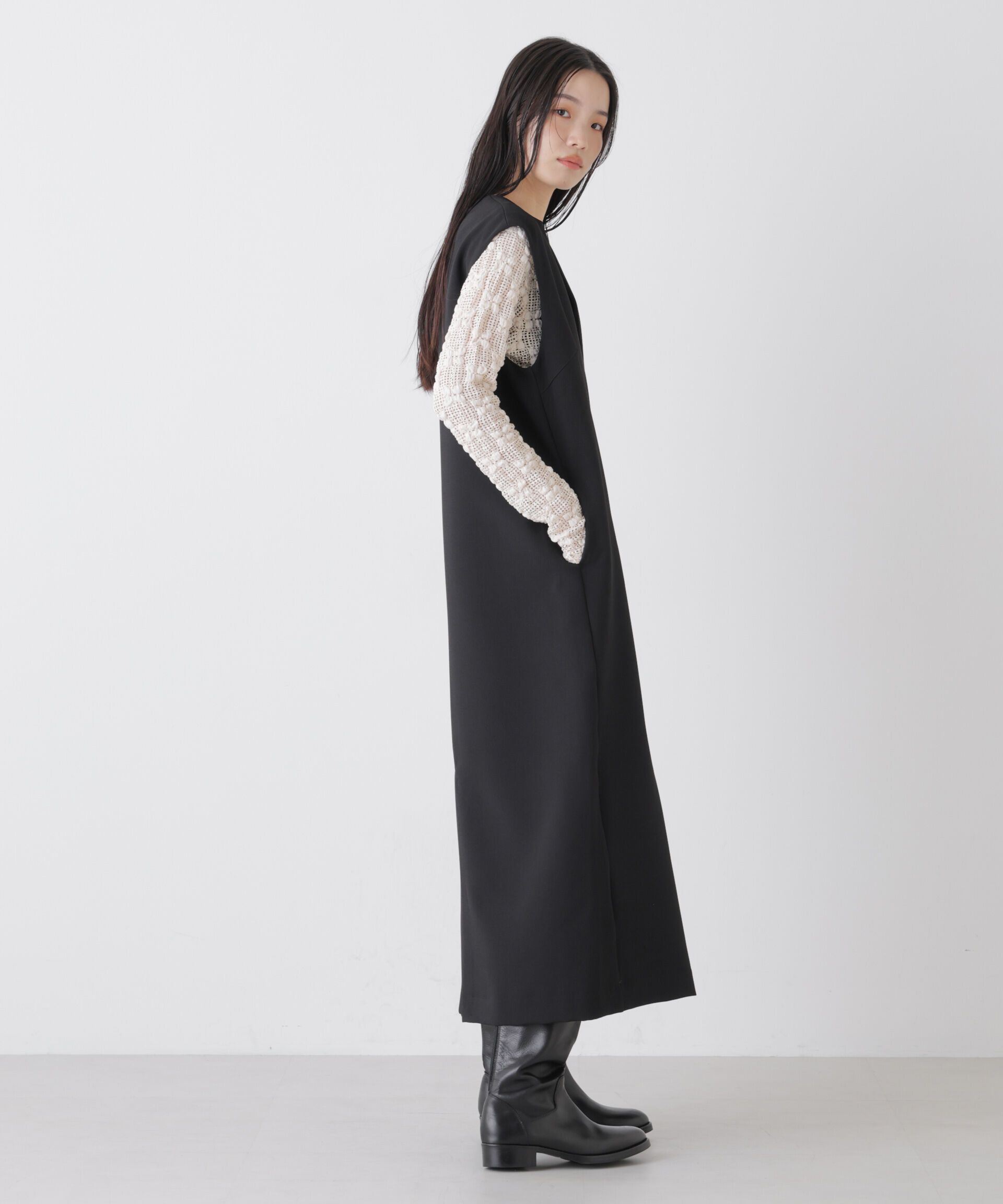 nano･universe「キーネックワンピース」|ワンピース|