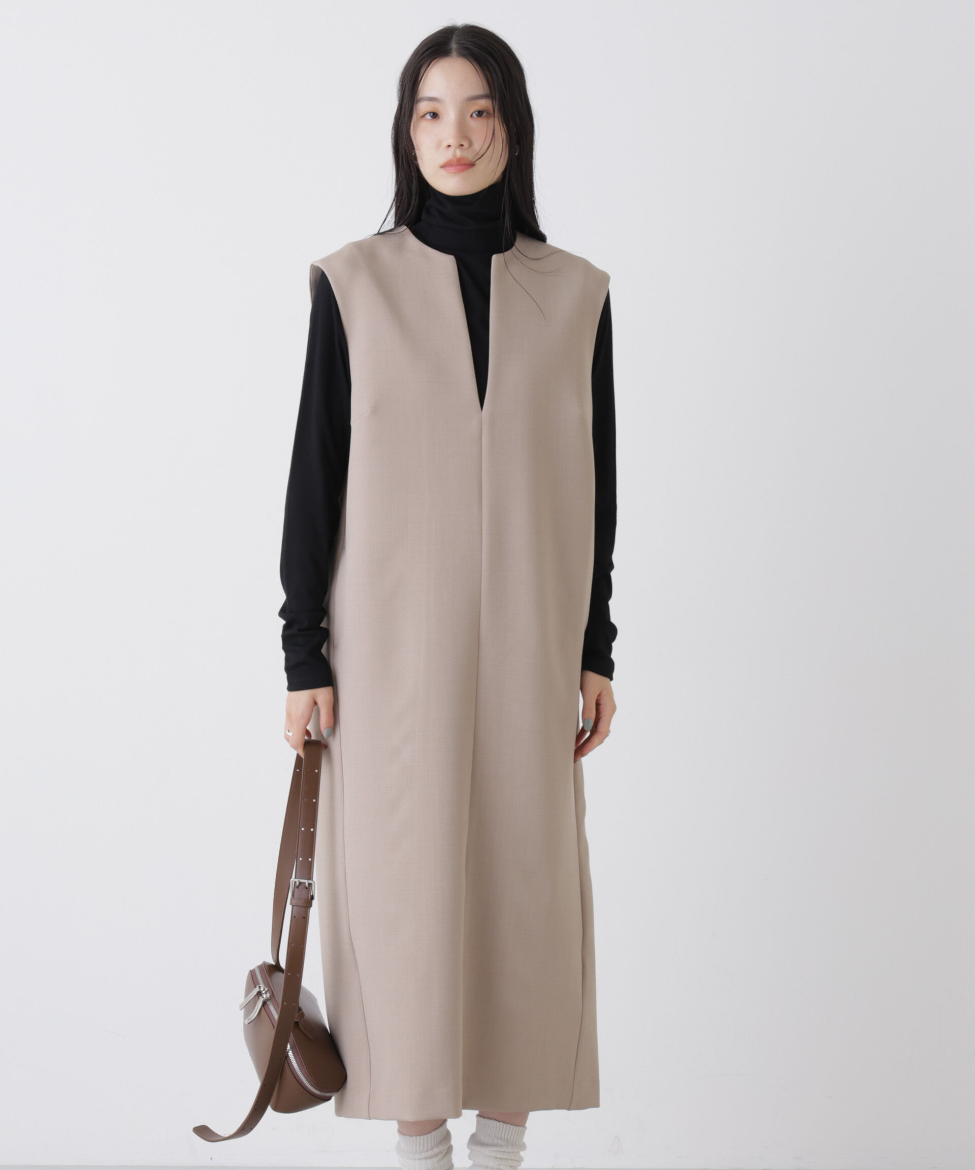 nano･universe「キーネックワンピース」|ワンピース|