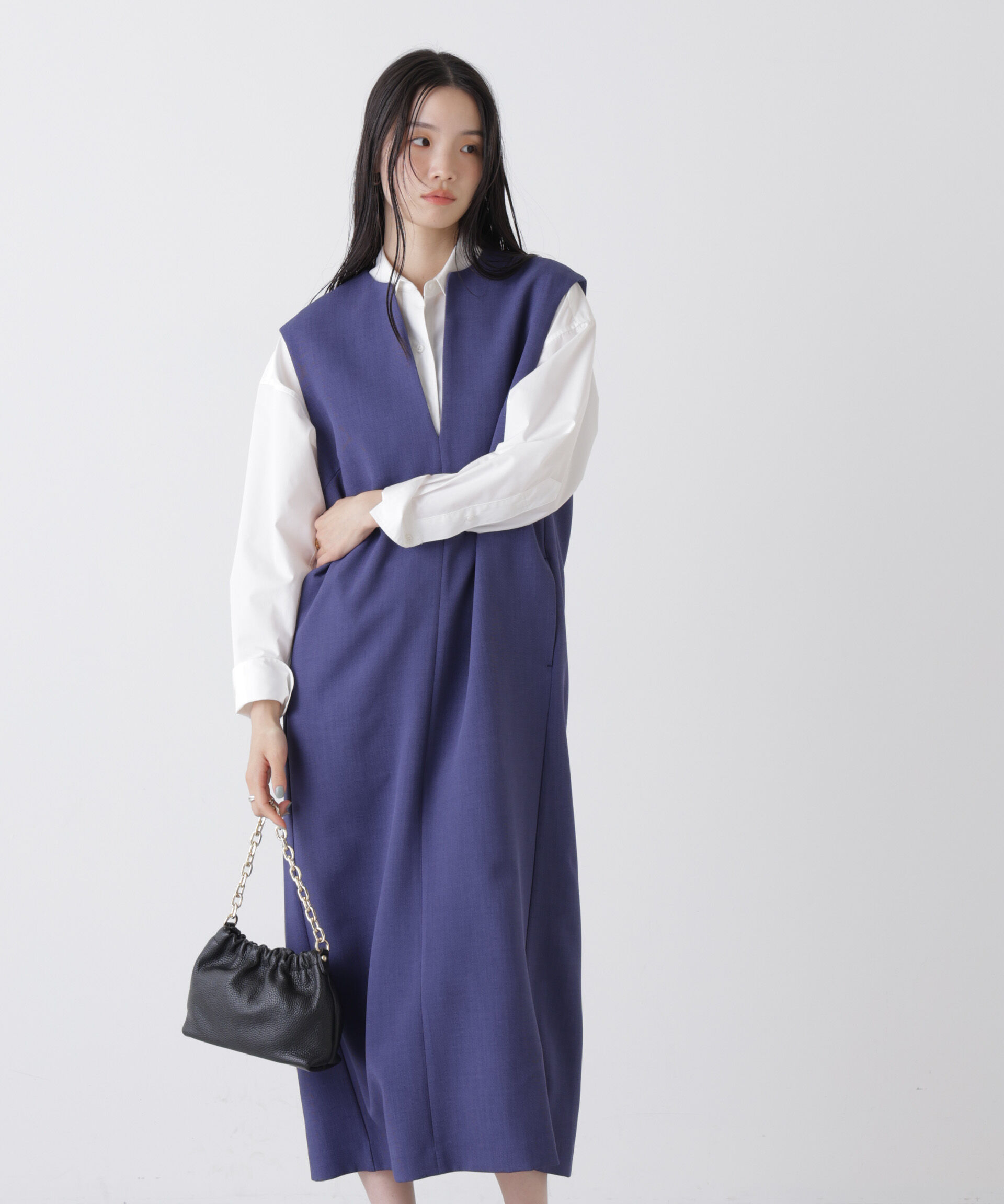 nano･universe「キーネックワンピース」|ワンピース|