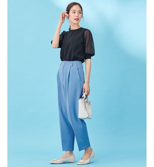 組曲「【洗える・WEB限定】ジョーゼットジャージーハイウエスト テーパード パンツ」|その他|