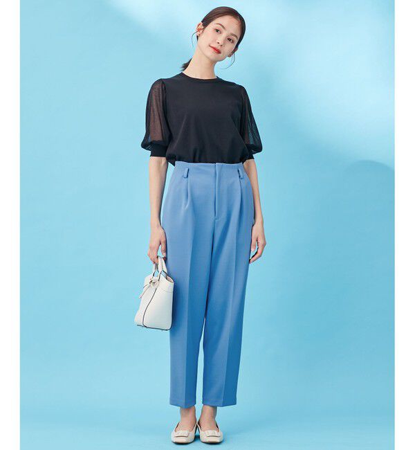 組曲「【洗える・WEB限定】ジョーゼットジャージーハイウエスト テーパード パンツ」|その他|