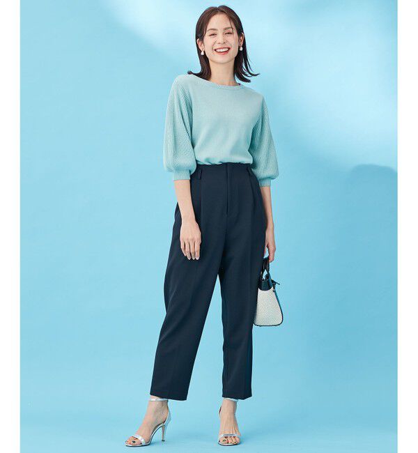 組曲「【洗える・WEB限定】ジョーゼットジャージーハイウエスト テーパード パンツ」|その他|