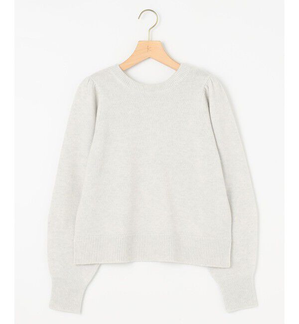 組曲「【8色展開・前後着用可】ウールカシミヤミックス パフスリーブ ニット」|ニット・セーター|