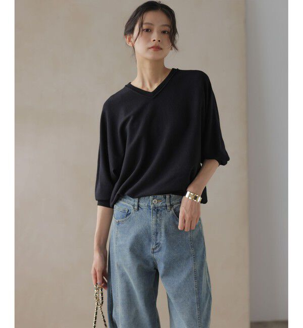 組曲「【前後着用可】ニューシックニットＶネック プルオーバー」|ニット・セーター|