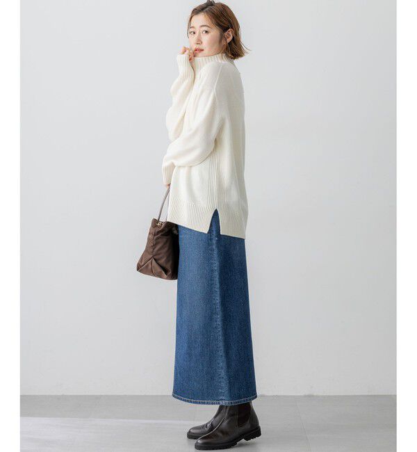 23区「【見上愛さんコラボカラー/Oggi掲載】カシミヤブレンド ハイネック ニット」|ニット・セーター|