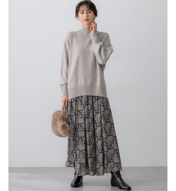 23区「【見上愛さんコラボカラー/Oggi掲載】カシミヤブレンド ハイネック ニット」|ニット・セーター|