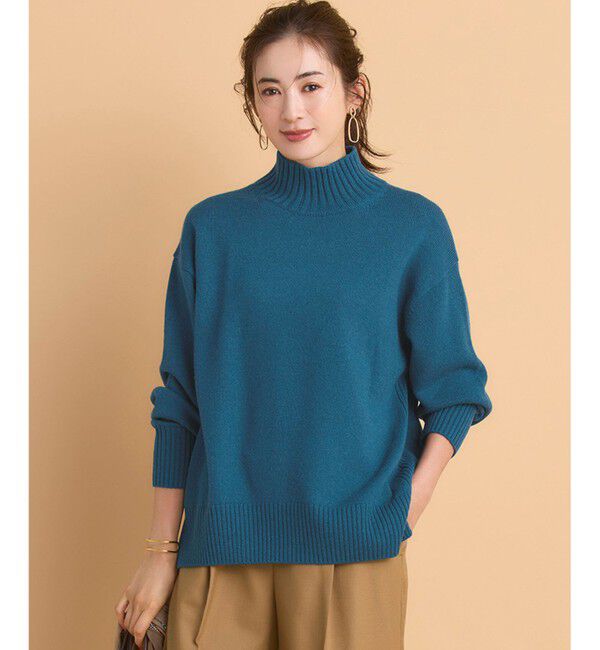 23区「【見上愛さんコラボカラー/Oggi掲載】カシミヤブレンド ハイネック ニット」|ニット・セーター|ﾋﾟｰｺｯｸ
