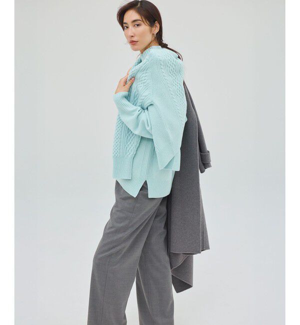 23区「【見上愛さんコラボカラー/Oggi掲載】カシミヤブレンド ハイネック ニット」|ニット・セーター|