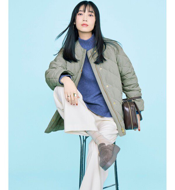 23区「【見上愛さんコラボカラー/Oggi掲載】カシミヤブレンド ハイネック ニット」|ニット・セーター|