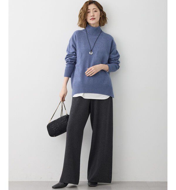 23区「【見上愛さんコラボカラー/Oggi掲載】カシミヤブレンド ハイネック ニット」|ニット・セーター|