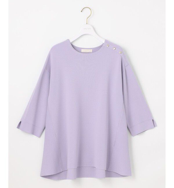 ANY SIS「【UVカット・洗える】フレアニット チュニック」|ニット・セーター|