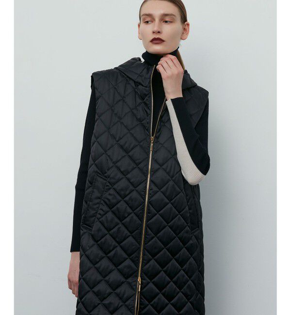 BEIGE,「RENARD / フーデッドジレ」|ベスト・ジレ|Navy