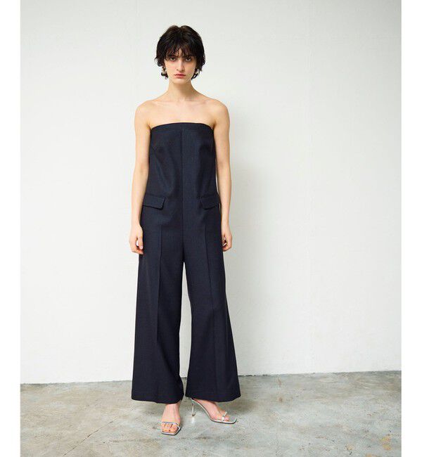 Grace Class「リネンタッチビスチェサロペ」|オールインワン|