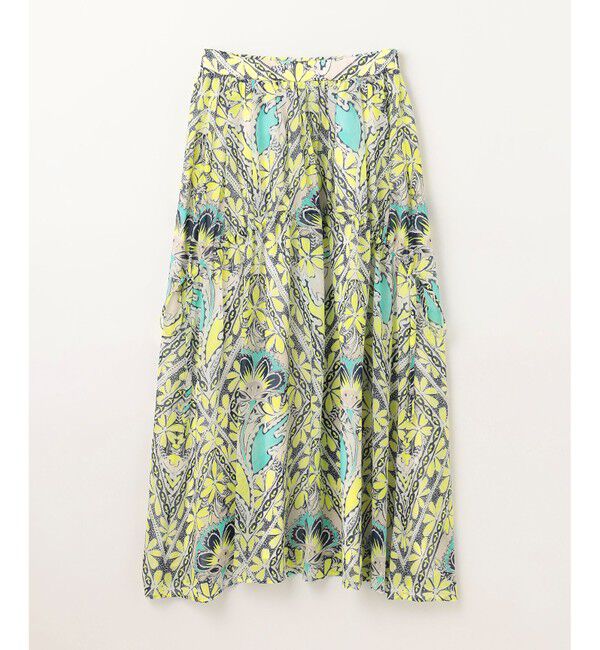 GRACE CONTINENTAL「シフォンプリントギャザースカート」|スカート|