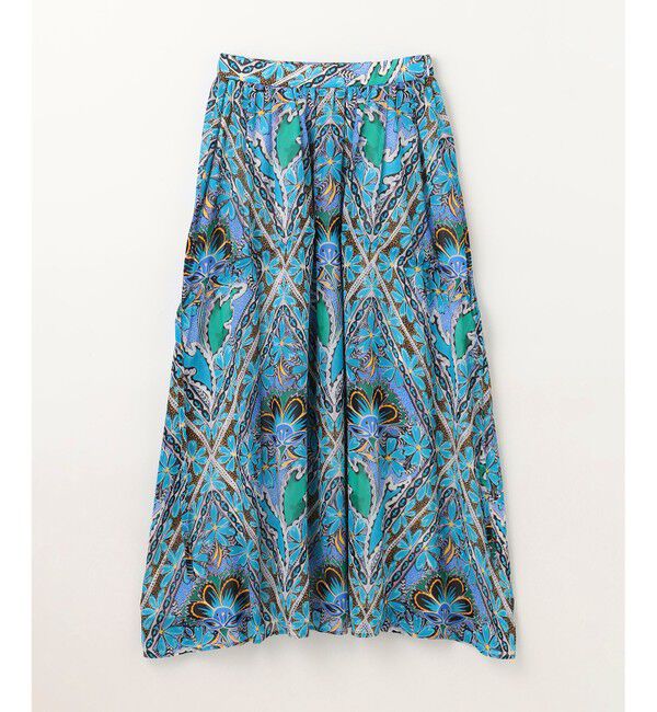 GRACE CONTINENTAL「シフォンプリントギャザースカート」|スカート|