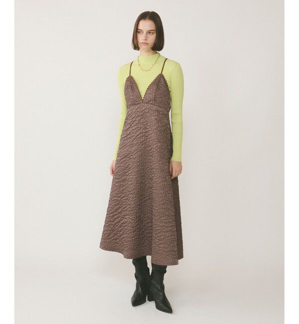 Diagram「エンボスキャミワンピース」|ワンピース|ブラウン