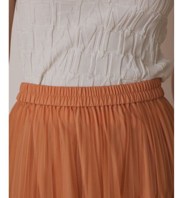  「チュールマチプリーツスカート」|スカート|