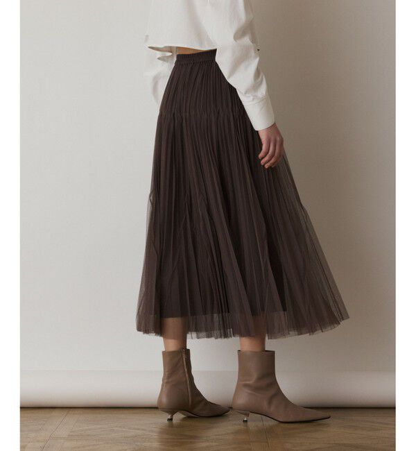  「チュールマチプリーツスカート」|スカート|