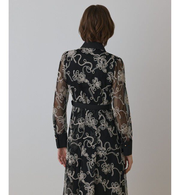 GRACE CONTINENTAL「チュールコードレースワンピース」|ワンピース|