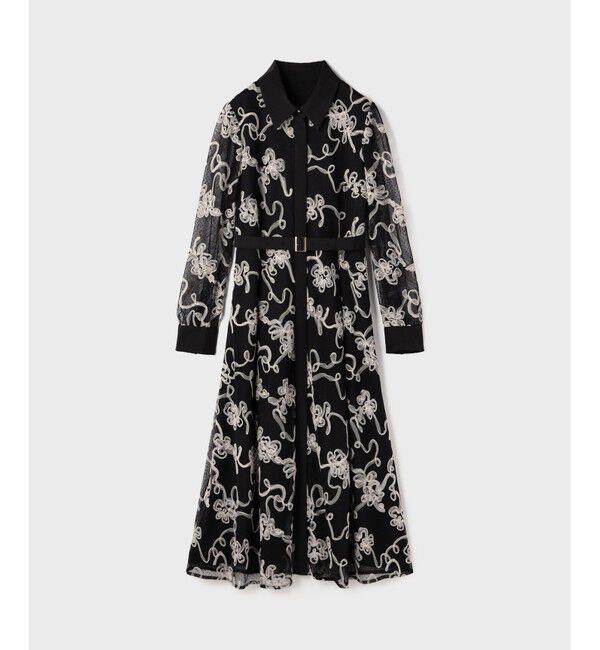 GRACE CONTINENTAL「チュールコードレースワンピース」|ワンピース|