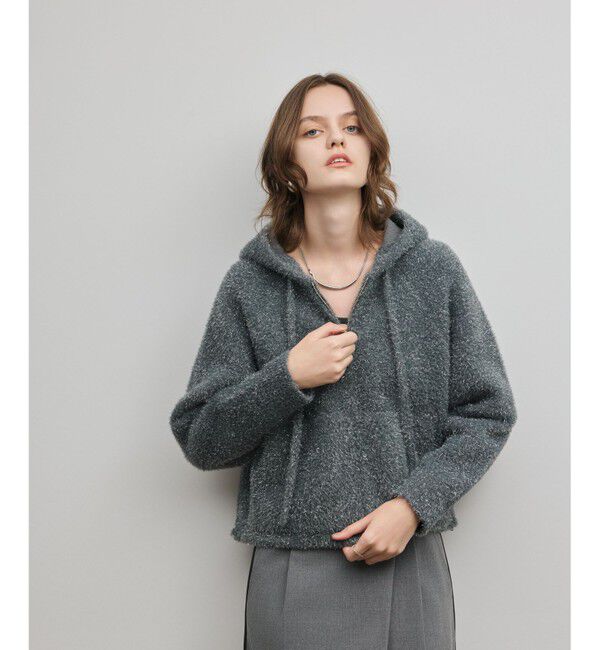 Diagram「フェザーニットパーカー」|パーカー|チャコール