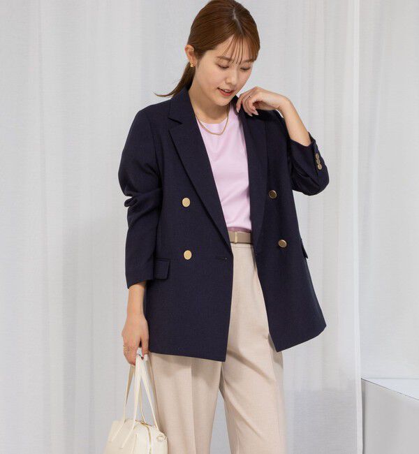 NOLLEY'S「プレミアムスムース5分袖プルオーバーカットソー」|Tシャツ・カットソー|