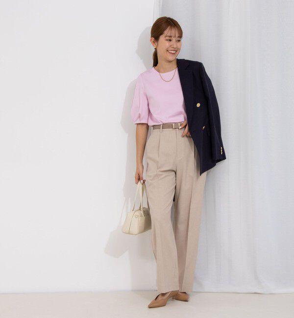 NOLLEY'S「プレミアムスムース5分袖プルオーバーカットソー」|Tシャツ・カットソー|