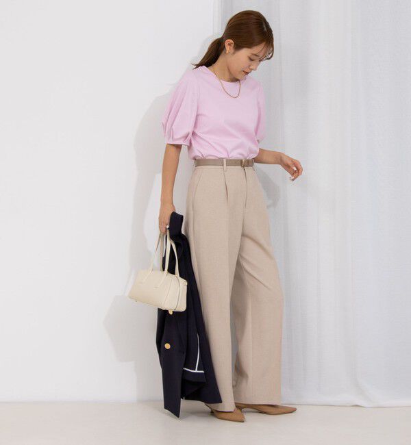 NOLLEY'S「プレミアムスムース5分袖プルオーバーカットソー」|Tシャツ・カットソー|