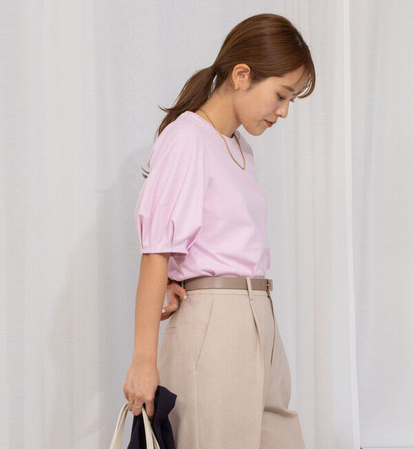 NOLLEY'S「プレミアムスムース5分袖プルオーバーカットソー」|Tシャツ・カットソー|