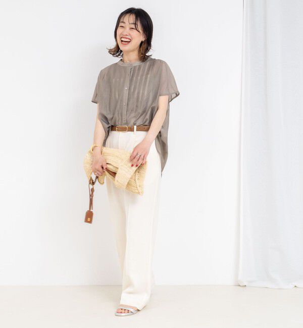 NOLLEY'S「【PR林☆別注カラーあり】ウォッシャブルツイルストレッチ愛されワイドパンツ」|その他|