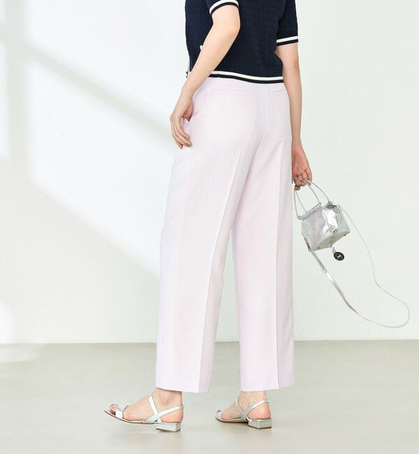 NOLLEY'S「【PR林☆別注カラーあり】ウォッシャブルツイルストレッチ愛されワイドパンツ」|その他|ピンク