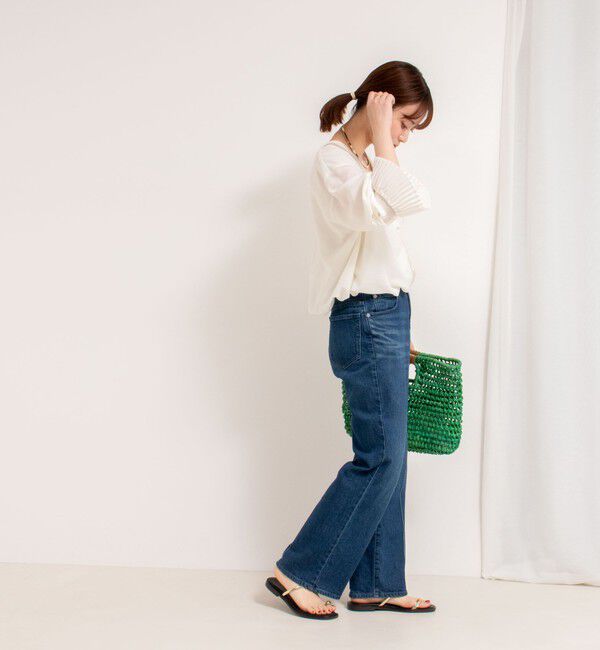 Rie Miller「プリーツカラー2WAYブラウス」|シャツ・ブラウス|