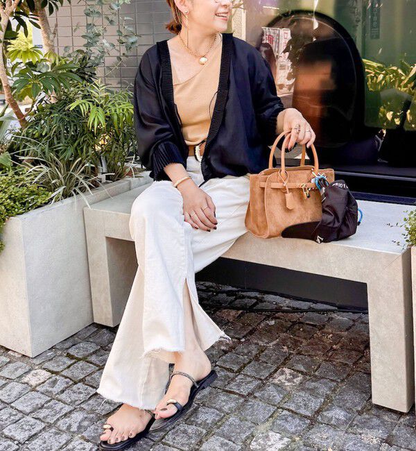 Rie Miller「プリーツカラー2WAYブラウス」|シャツ・ブラウス|